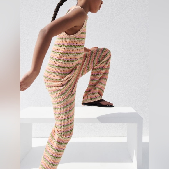 ZARA KIDS STRIPED KNIT DRESS - Picture 4 of 4